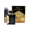 Set Parfum arabesc + Deodorant spray, Oud 24 Hours by Ard al Zaafaran, Unisex, 100ml+50ml