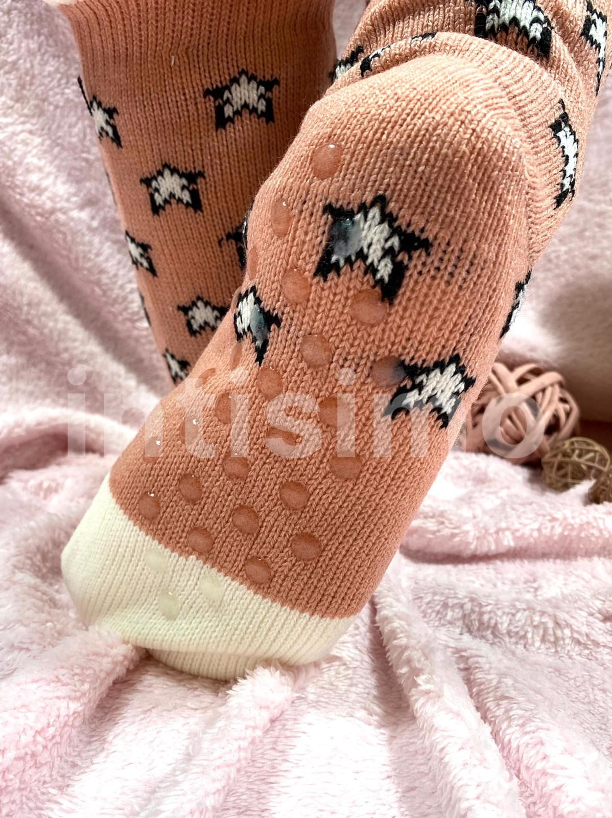 Ciorapi imblaniti – Roz – Stelute 4-ink