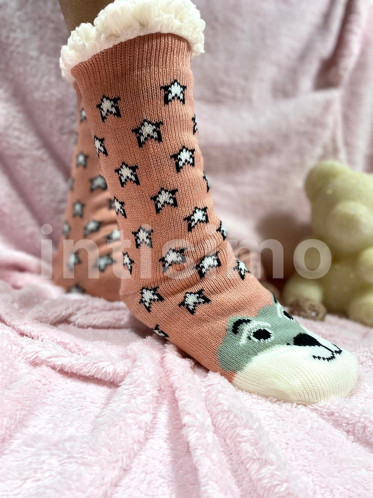 Ciorapi imblaniti – Roz – Stelute-ink