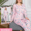Pijama Femei, Suprem, Bumbac cu Lycra, Roz