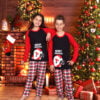 Pijama Copii, Tematica Craciun,Merry Christmas! Ho! Ho!, Bumbac, Rosu/Bleumarin