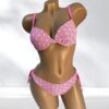 Costum de baie, Doua Piese, Push-up, Roz
