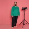 Pijama Barbati, Bluza + Pantaloni lungi, Street Wear, Marimi Mari, Verde