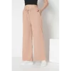 Pantaloni de Vara, Vaporosi, Largi, Cu Buzunare, Bej