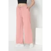 Pantaloni de Vara, Vaporosi, Largi, Cu Buzunare, Roz Deschis