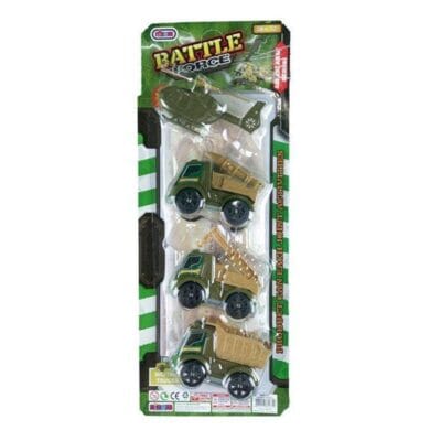 Set de 4 Jucării - Vehicule Militare "Battle Force"