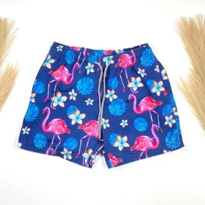 Short de baie, Pentru Barbati, Albastru/Roz