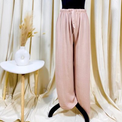 Pantaloni Largi de Primavara-Vara, Roz Pudra