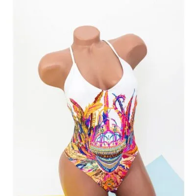 Costum de baie, Intreg, New Model, Alb - 40