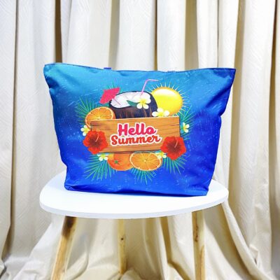 Geanta de plaja, Fashion, Hello Summer, Albastru