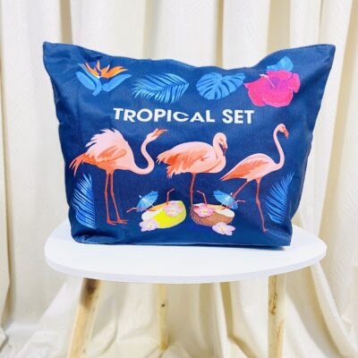 Geanta de plaja, Fashion, Tropical, Bleumarin