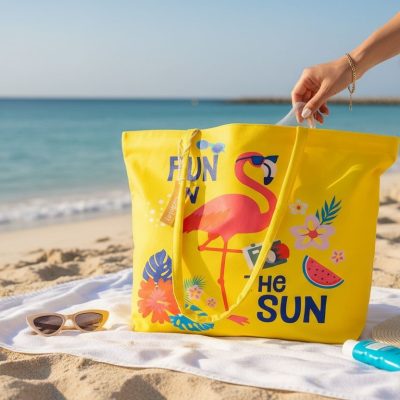 Geanta de plaja, Fashion, Fun In The Sun, Galben