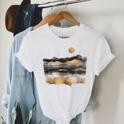 Tricou Femei, Bumbac, Golden Sands, Alb