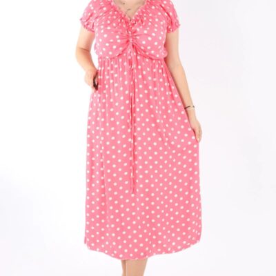 Rochie Dama, Midi, Buline, Roz