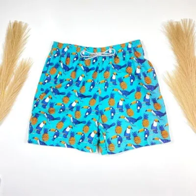 Short de baie, Pentru Barbati, Turcoaz