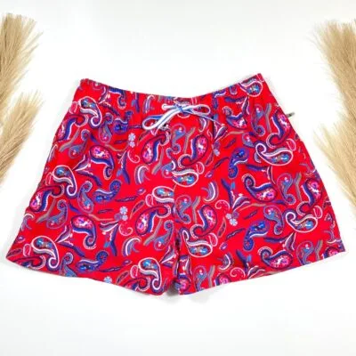 Short de baie, Pentru Barbati, Rosu/Albastru