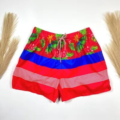 Short de baie, Pentru Barbati, Rosu/Albastru/Verde