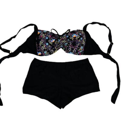 Costum de baie, Doua Piese, Marime Mare, Negru
