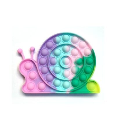 Jucarie POP IT, Antistres, Silicon, Melc, Multicolor, 12.5x16 cm
