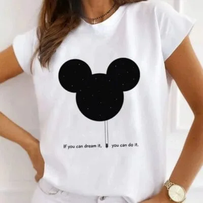 Tricou Femei, Bumbac, You Can Do It , Alb