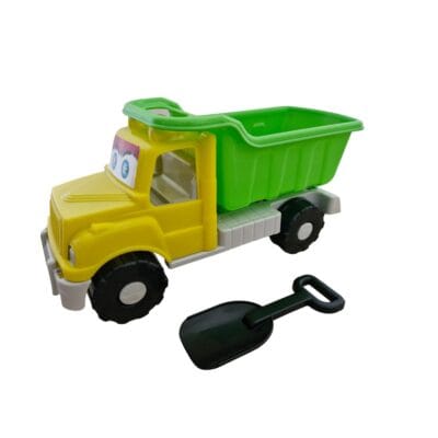 Jucarie pentru nisip, Camion cu benă si lopețică, 28x13 cm
