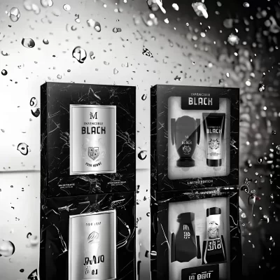Set Cadou Invincible Black Case, Barbati, Parfum 50 ml+After Shave 50 ml - Montage Brands