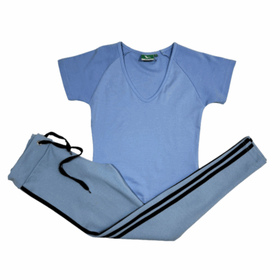 Compleu de Casa Femei, Tricou + Colanti, Bleu