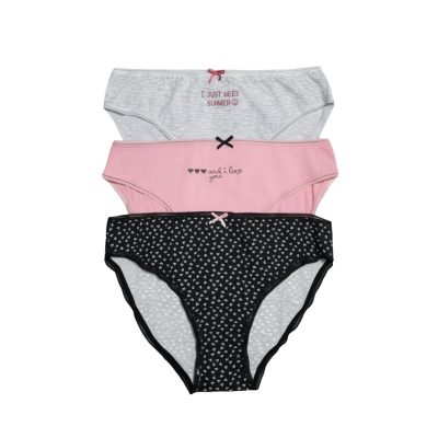 Chiloți clasici din bumbac - set de 3 bucăți