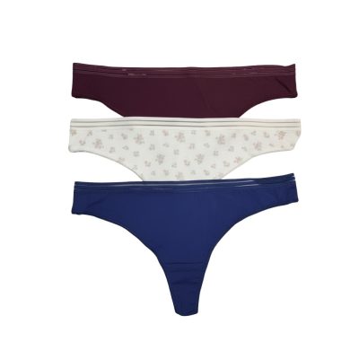 Chiloți tanga din bumbac - set de 3 bucăți