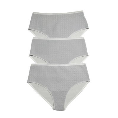 Chiloți cu talie inalta din bumbac - set de 3 bucăți