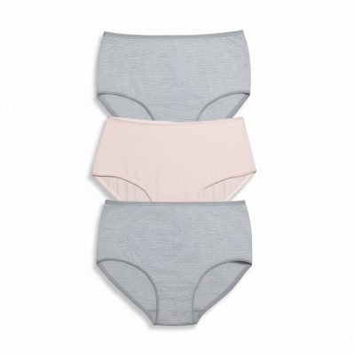 Chiloți cu talie inalta din bumbac - set de 3 bucăți