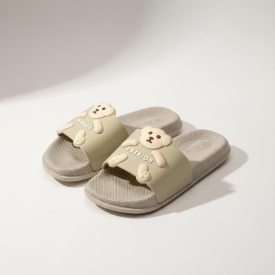 Papuci Femei, Jomix, Ursulet, Bej