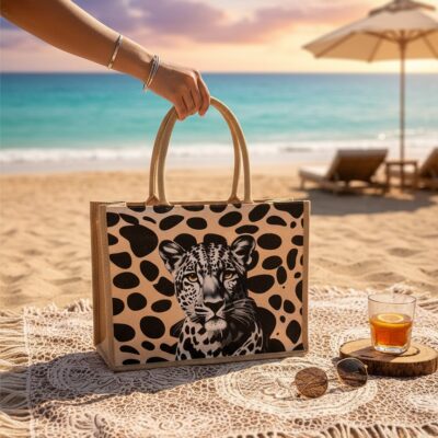 Geanta de plaja, Fashion, Leopard