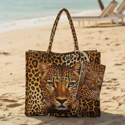 Geanta de plaja, Fashion, Portofel, Leopard